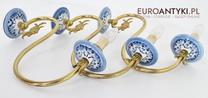 Niebieskie kinkiety prowansalskie Niebieskie kinkiety prowansalskie